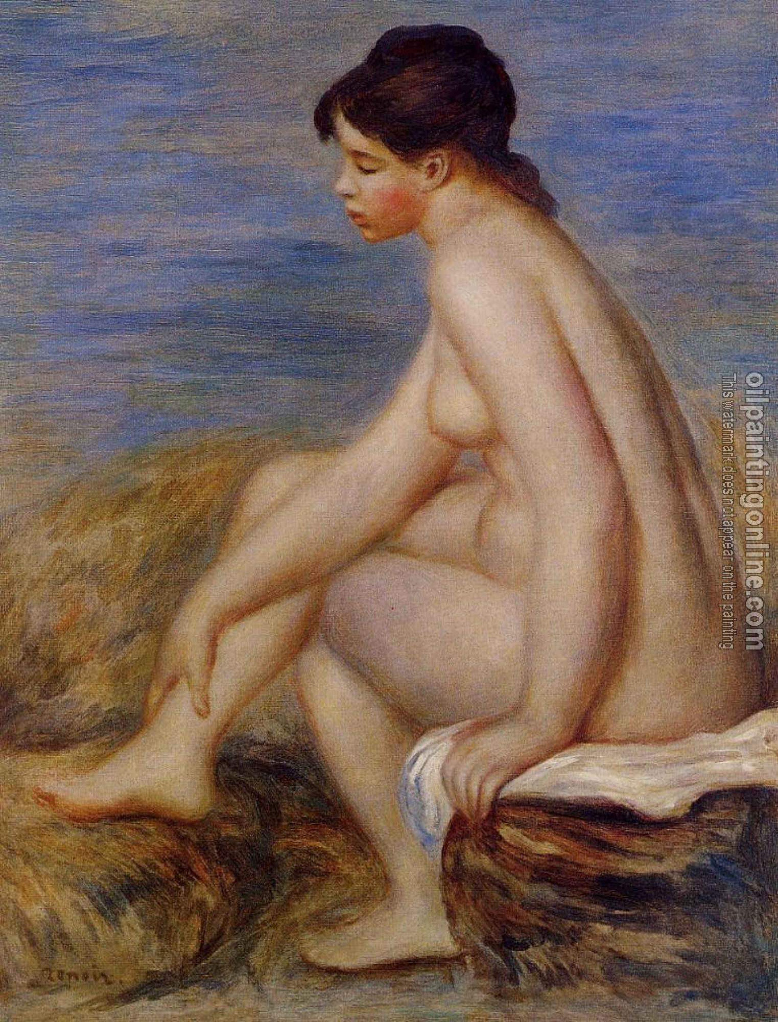 Renoir, Pierre Auguste - Seated Bather
